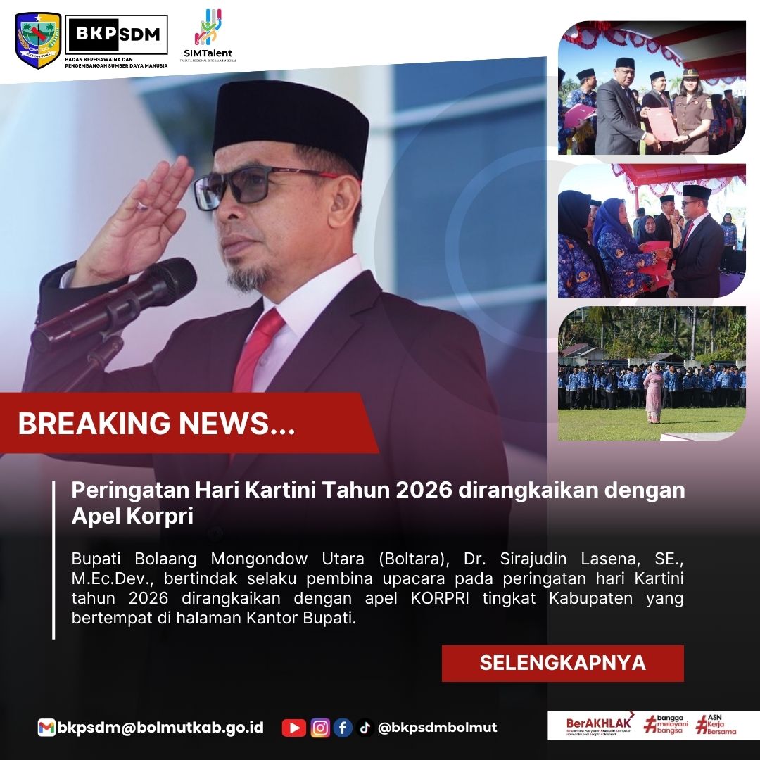 Peringatan Hari Kartini Tahun 2026 Yang Dirangkaikan Dengan Apel KORPRI Tingkat Kabupaten