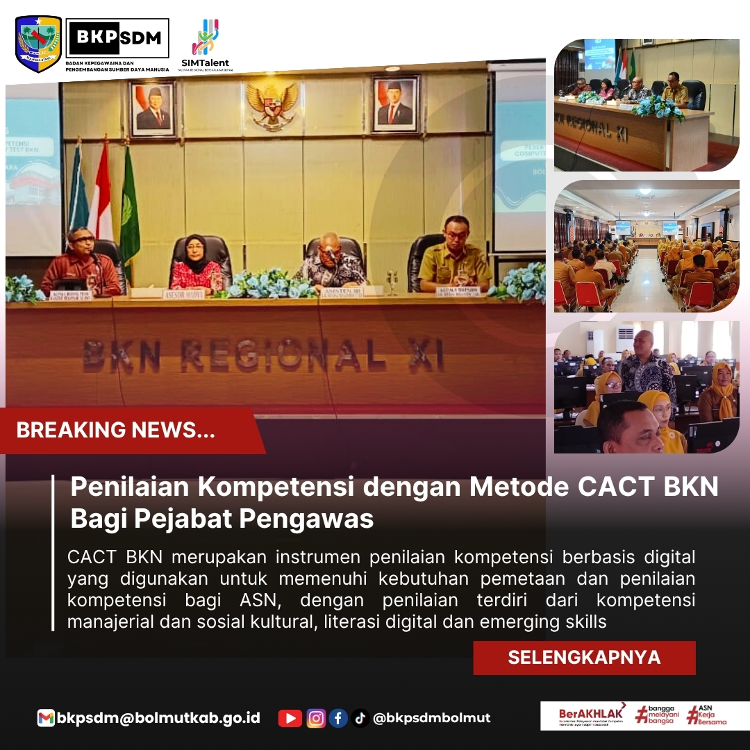 Penilaian Kompetensi Dengan Metode CACT BKN Bagi Pejabat Pengawas