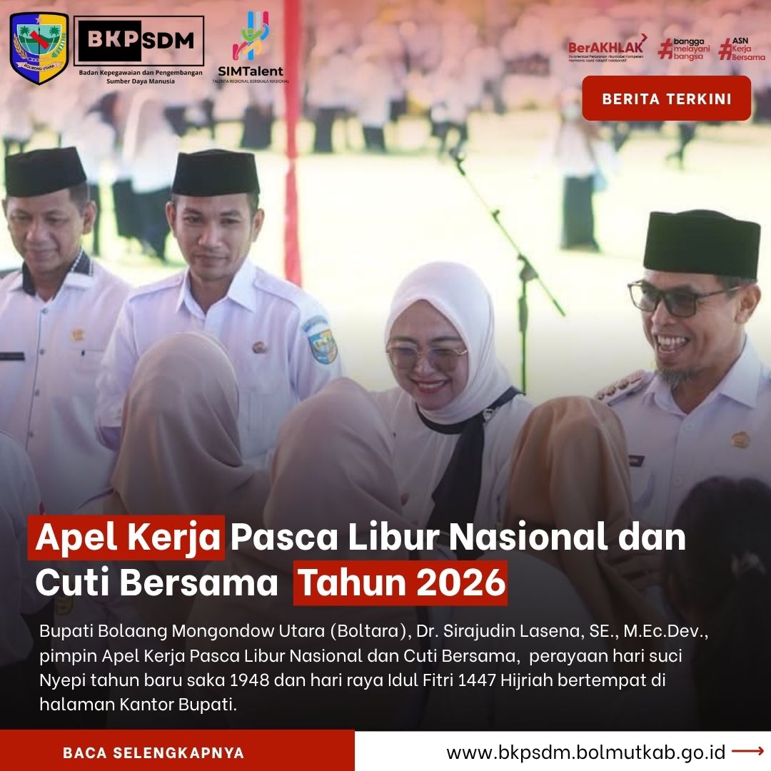 Apel Kerja Pasca Libur Nasional Dan Cuti Bersama Tahun 2026