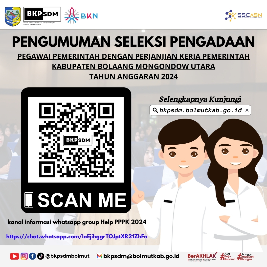 SELEKSI PENGADAAN PPPK DI LINGKUNGAN PEMERINTAH KAB. BOLAANG MONGONDOW UTARA 2024