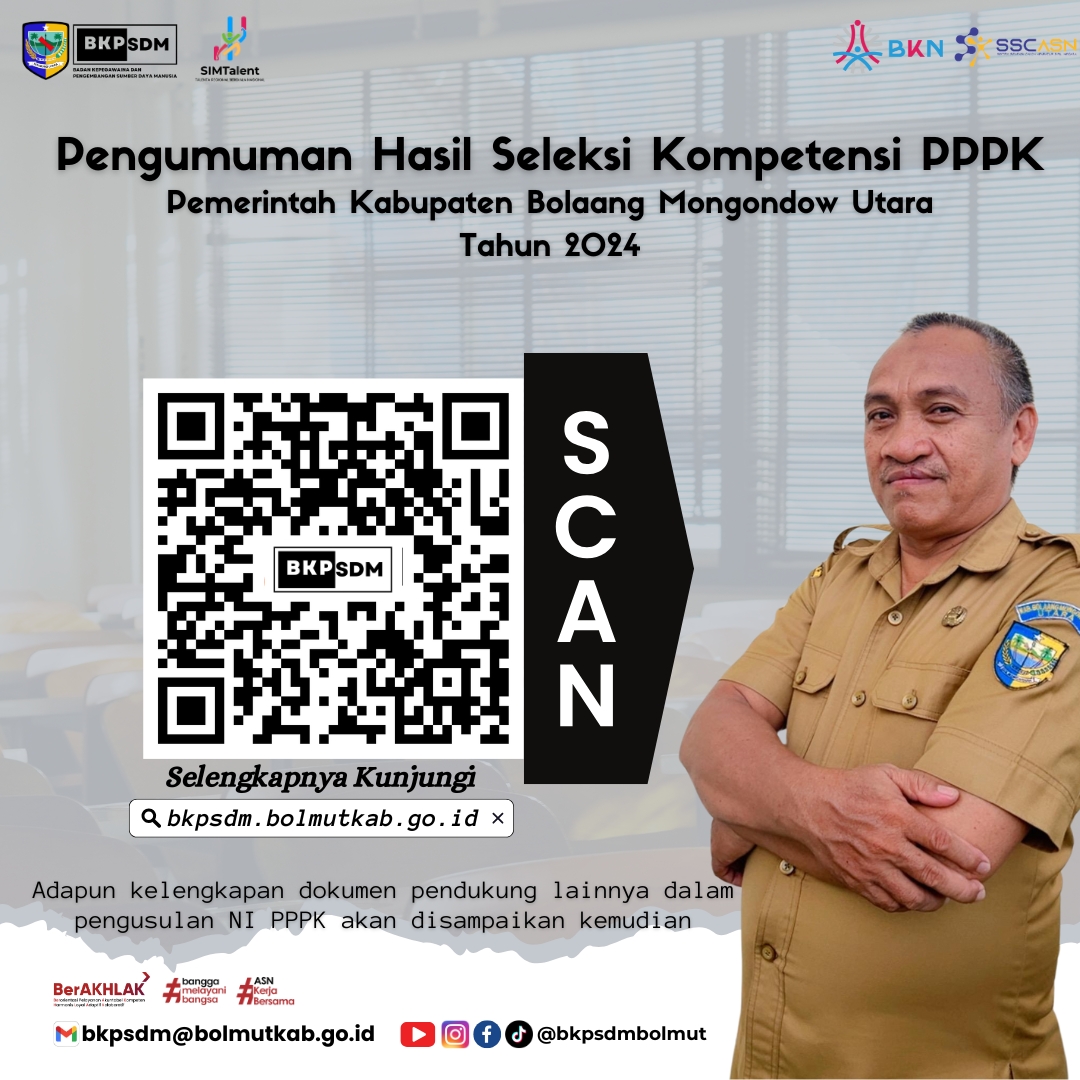 Hasil Seleksi Kompetensi PPPK Bolmut Tahun 2024