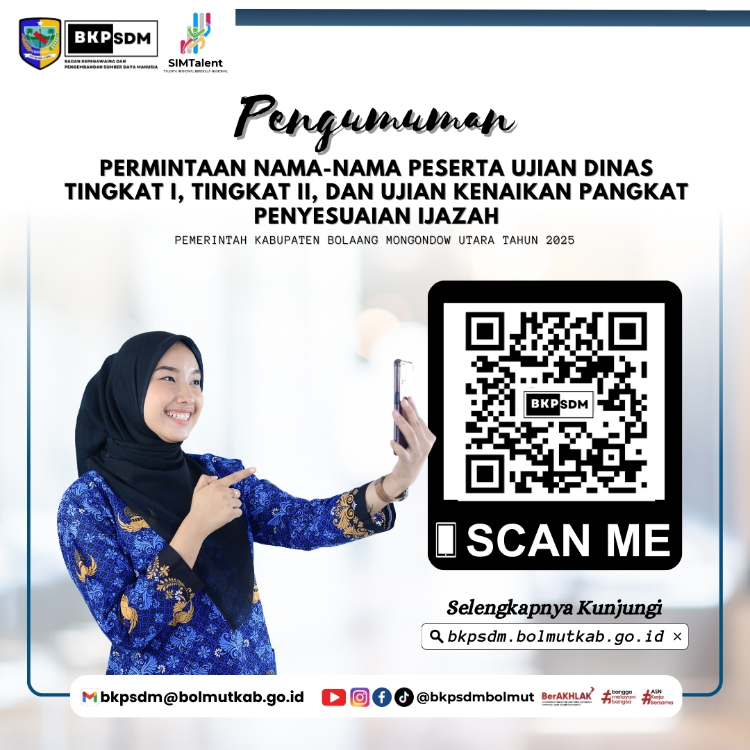 Permintaan Nama Peserta Ujian Dinas Tahun 2025