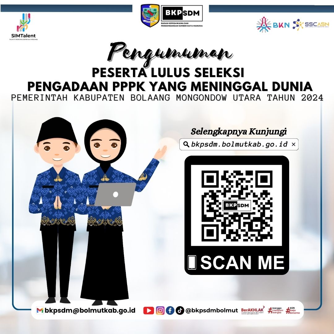 PESERTA LULUS SELEKSI  PENGADAAN PPPK YANG MENINGGAL DUNIA